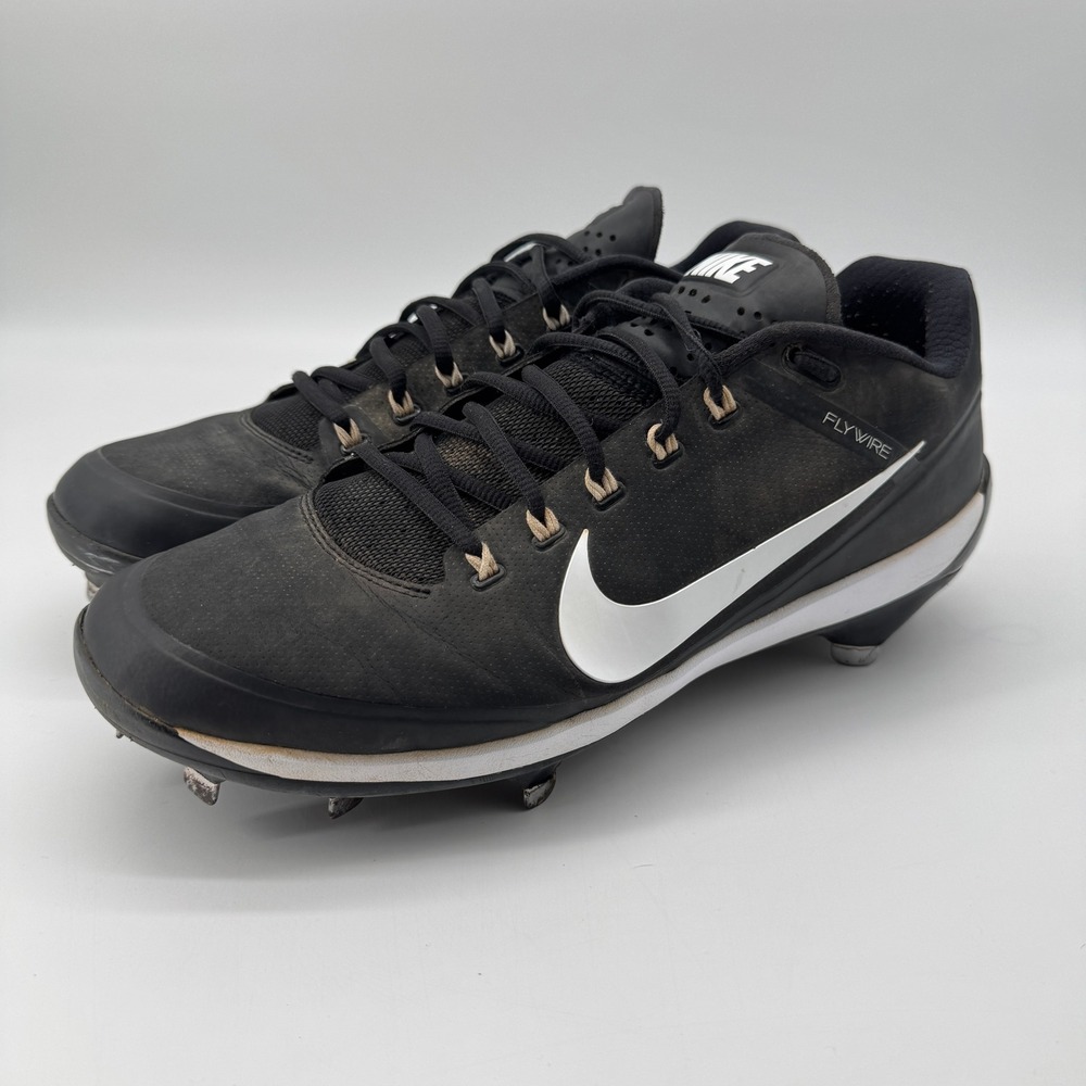 Nike Air Clipper Baseball Cleats Mens 11 Black Metal Spikes Performance Training